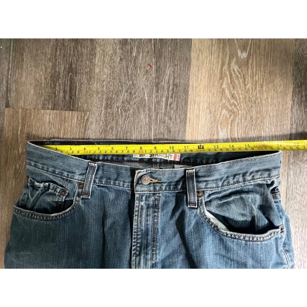 Levi's 559 Relaxed Straight Jeans Mens 34x32 Blue Denim Medium Wash Classic